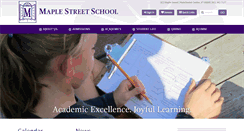 Desktop Screenshot of maplestreetschool.com