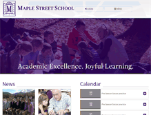 Tablet Screenshot of maplestreetschool.com